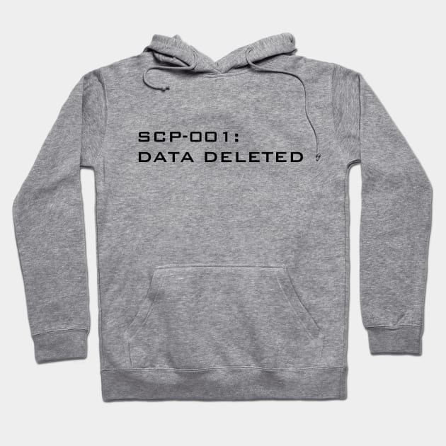 SCP-001: data deleted Hoodie by ArtFork